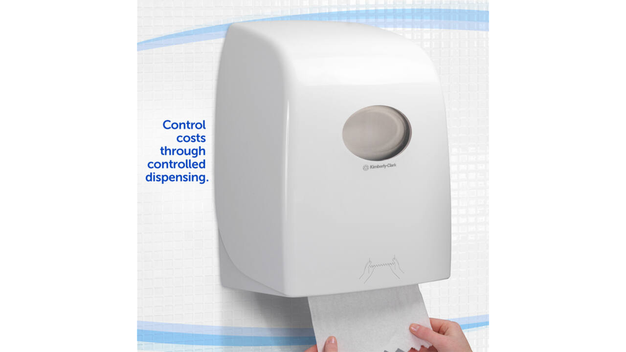 Handdoekroldispenser Aquarius wit 6959