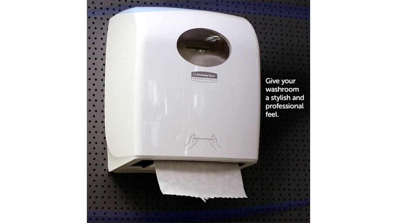 Handdoekroldispenser Aquarius wit 6959