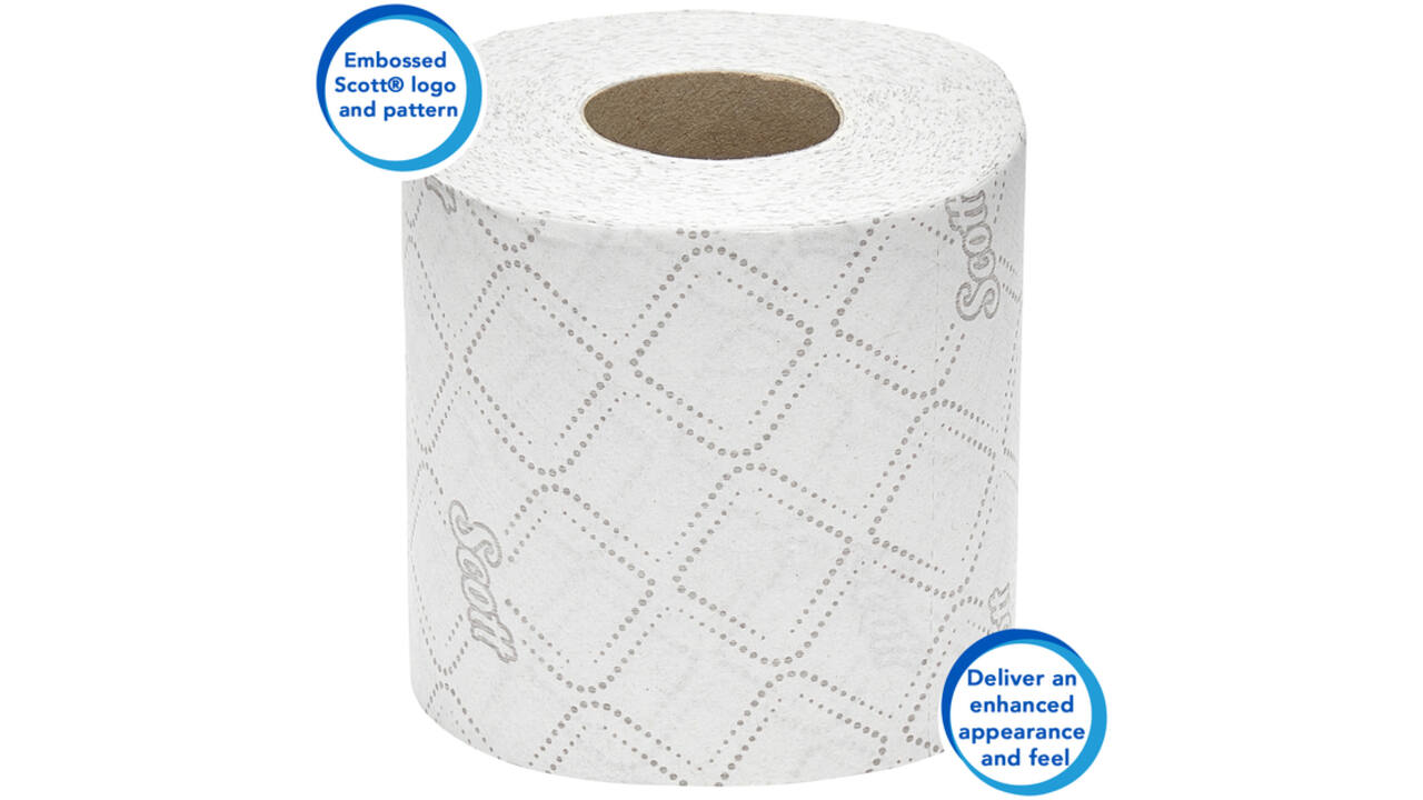 Toiletpapier Scott Essential 2-laags 350 vel wit 8519