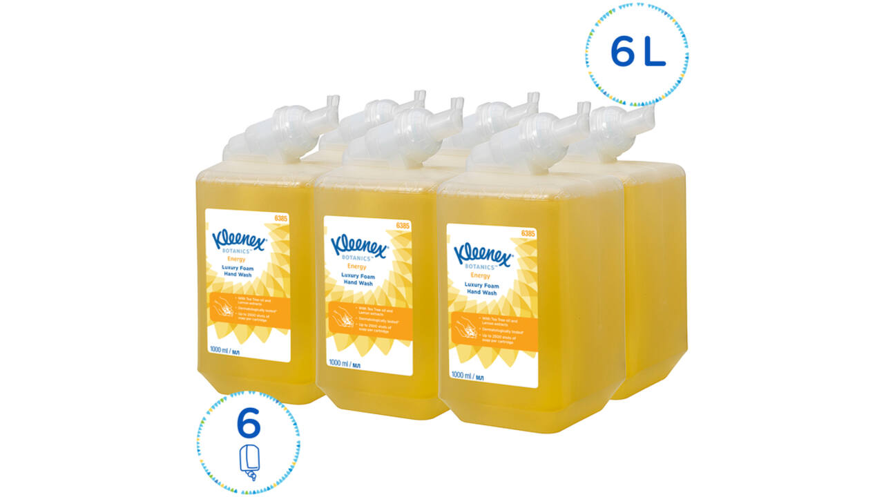 Handzeep Kleenex Botanics Energy schuim luxe 1000ml 6385