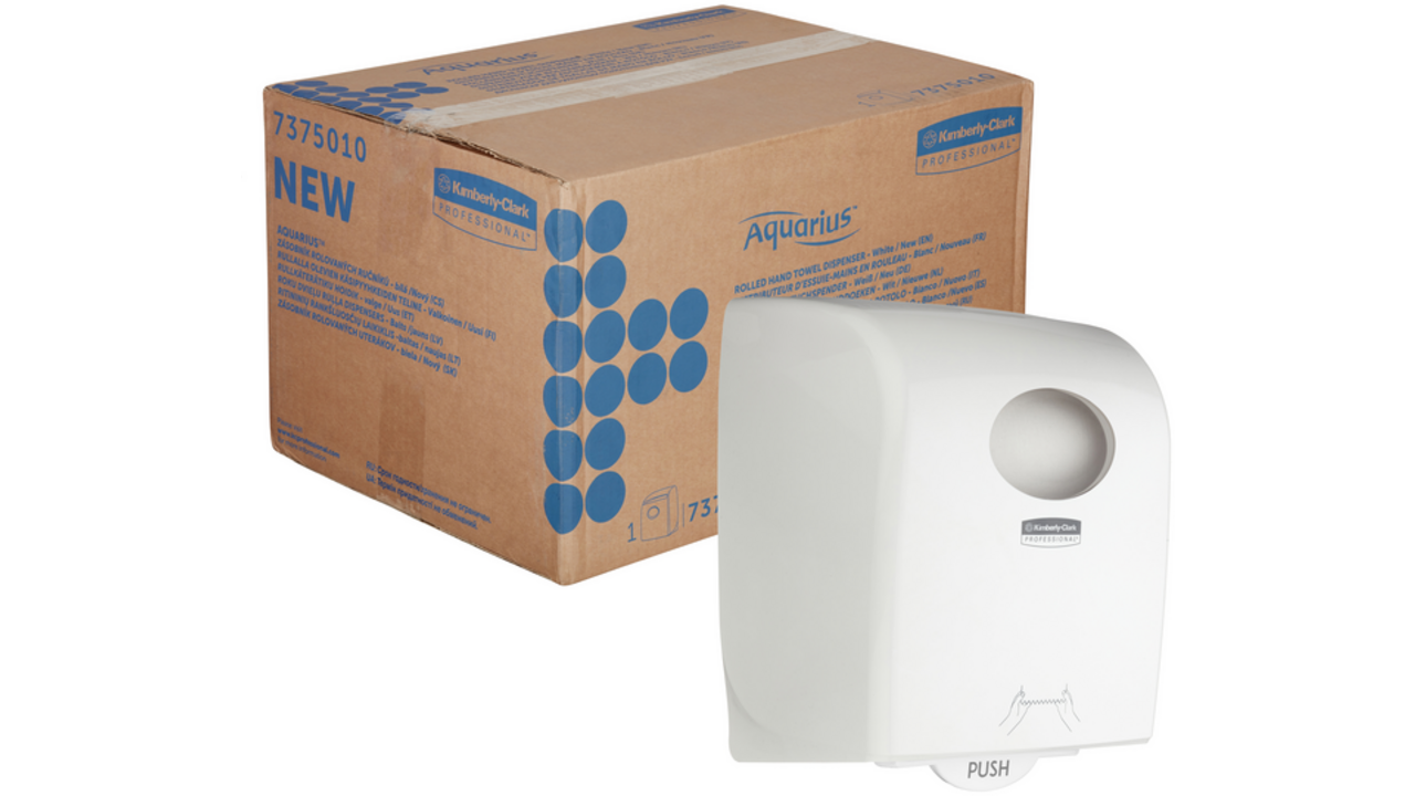 Handdoekroldispenser Aquarius wit 7375