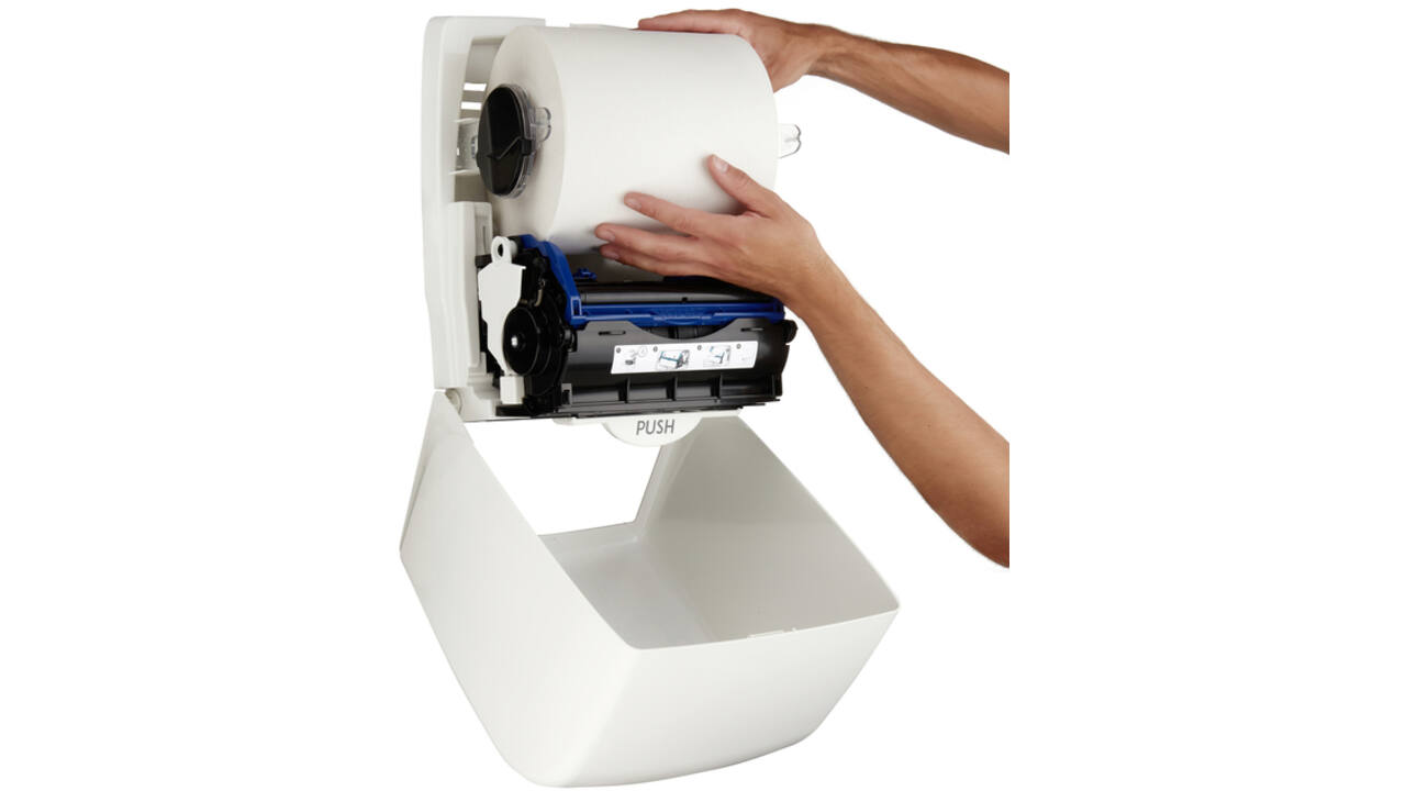 Handdoekroldispenser Aquarius wit 7375