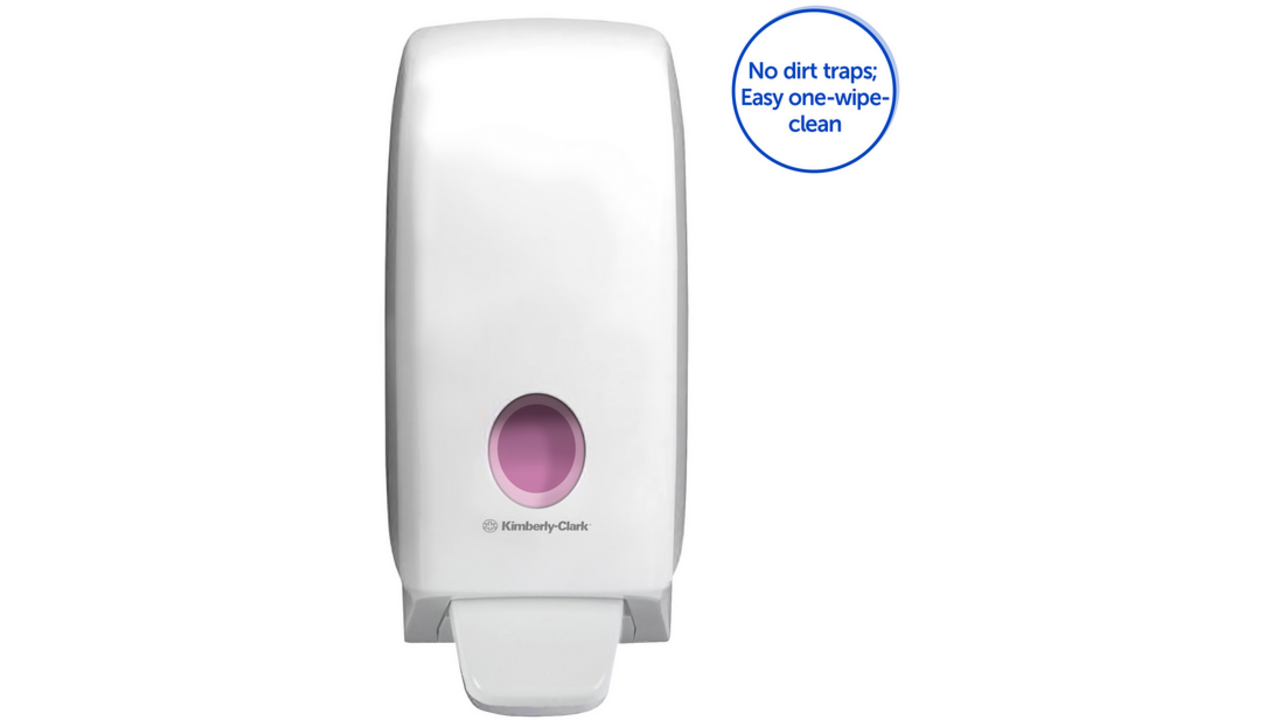 Handzeepdispenser Aquarius 1 liter wit 6948