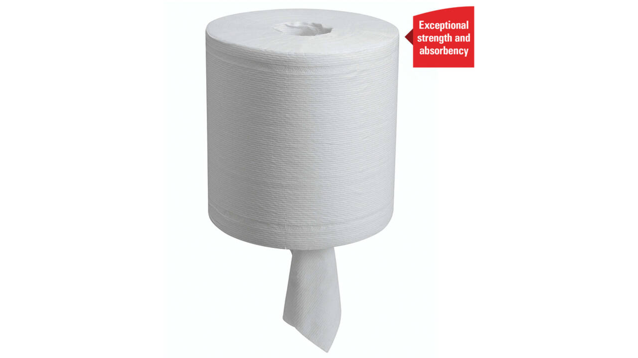 Poetsrol WypAll L20 2-laags 18,3cmx144m 380vel wit 7303