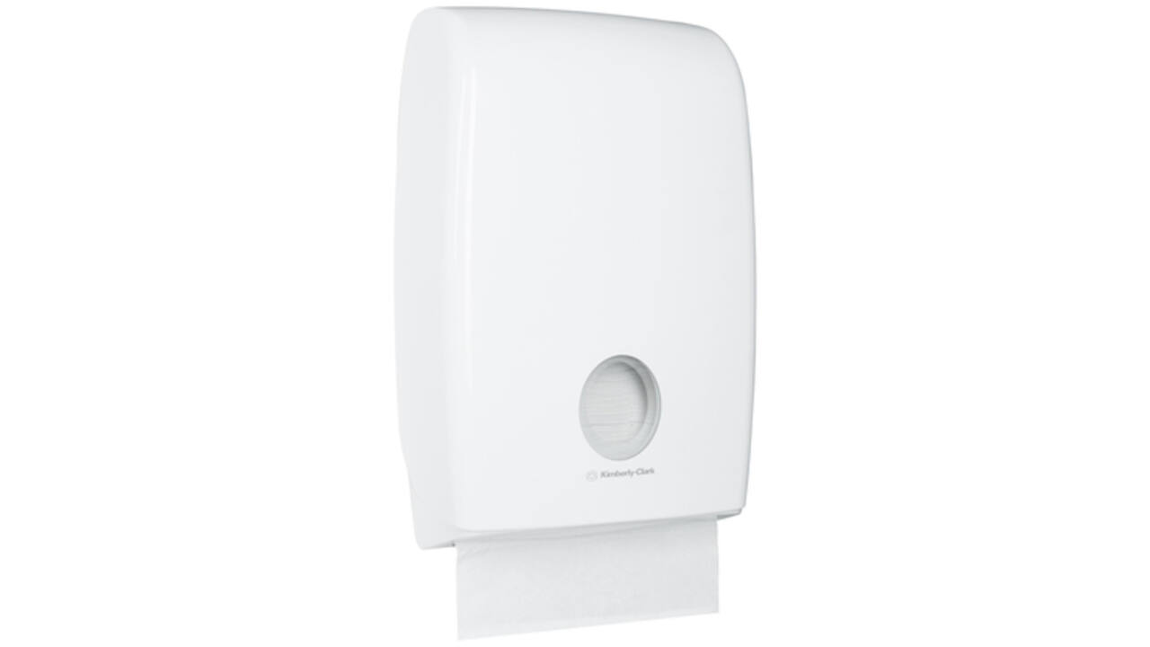 Handdoekdispenser Aquarius voor m-vouw wit U7023