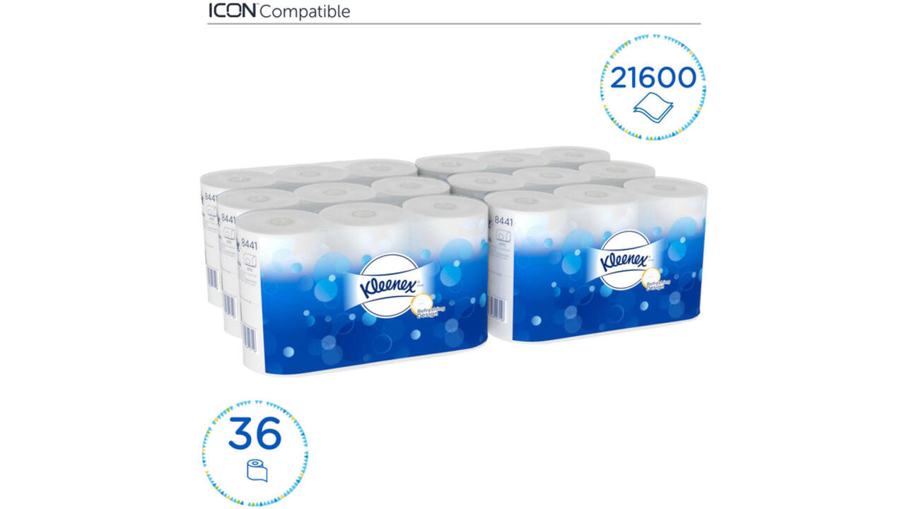 Toiletpapier Kleenex 2-laags 600vel wit 8441