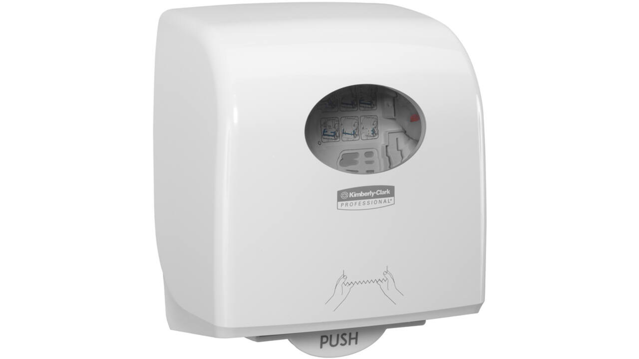 Handdoekroldispenser Aquarius Slimroll wit 7955