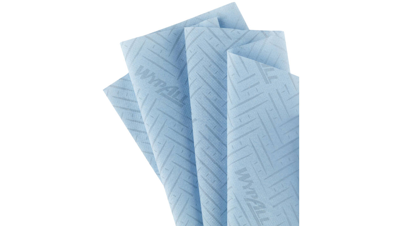 Poetspapier WypAll L10 GeneralClean 1-laags 280 vel blauw 6220