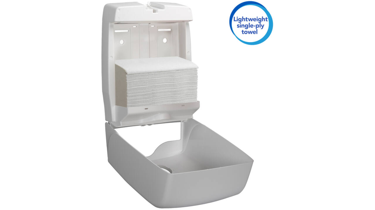 Handdoek Scott i-vouw 1-laags 21x20cm wit 15x304stuks 6689