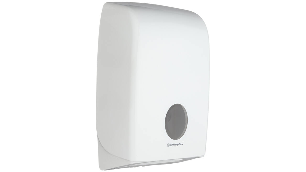 Handdoekdispenser Aquarius voor i-vouw wit 6945