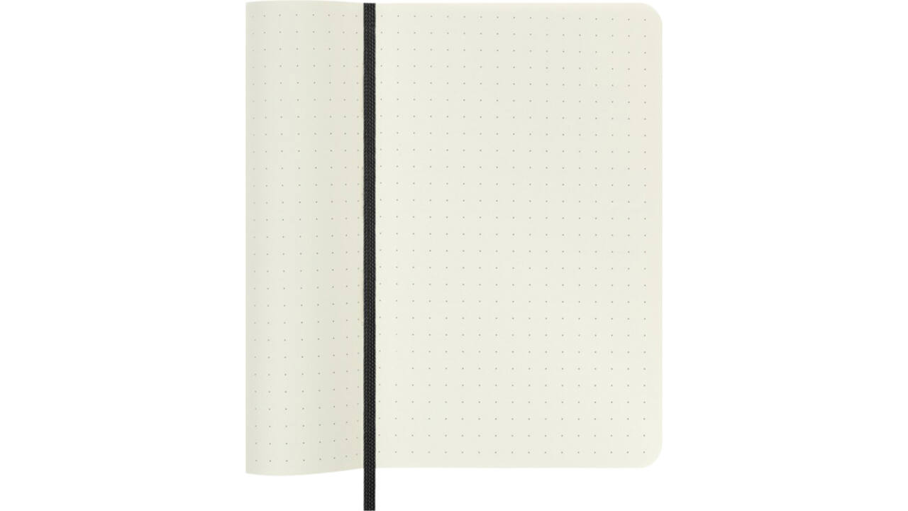 Notitieboek Moleskine pocket 90x140mm dots soft cover zwart