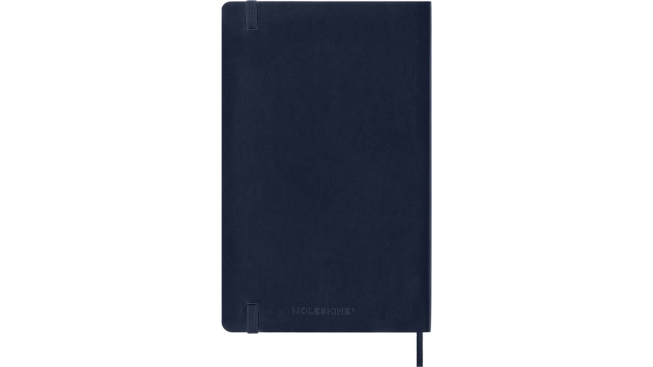Notitieboek Moleskine large 130x210mm lijn soft cover sapphire blue