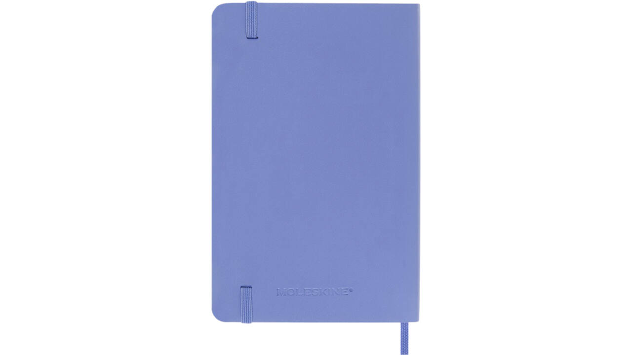 Notitieboek Moleskine pocket 90x140mm lijn soft cover hydrangea blue