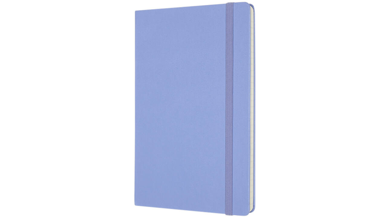 Notitieboek Moleskine large 130x210mm lijn hard cover hydrangea blue