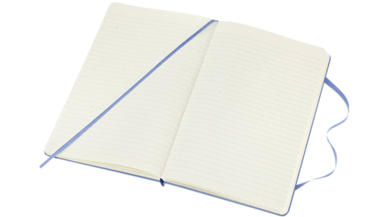 Notitieboek Moleskine large 130x210mm lijn hard cover hydrangea blue