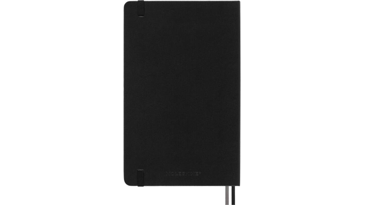 Notitieboek Moleskine Expanded large 130x210mm lijn hard cover zwart