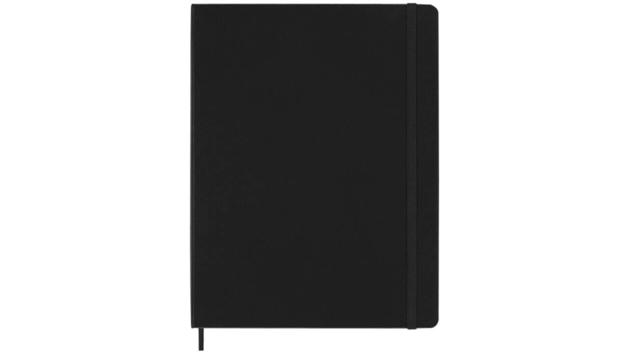 Notitieboek Moleskine XL 190x250mm ruit 5x5 hard cover zwart