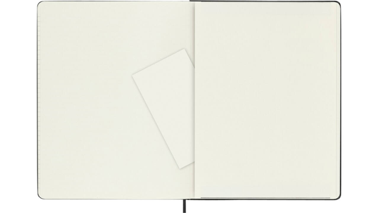 Notitieboek Moleskine XL 190x250mm ruit 5x5 hard cover zwart
