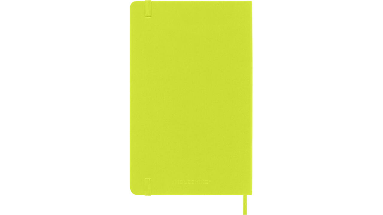 Notitieboek Moleskine large 130x210mm lijn hard cover lemon green