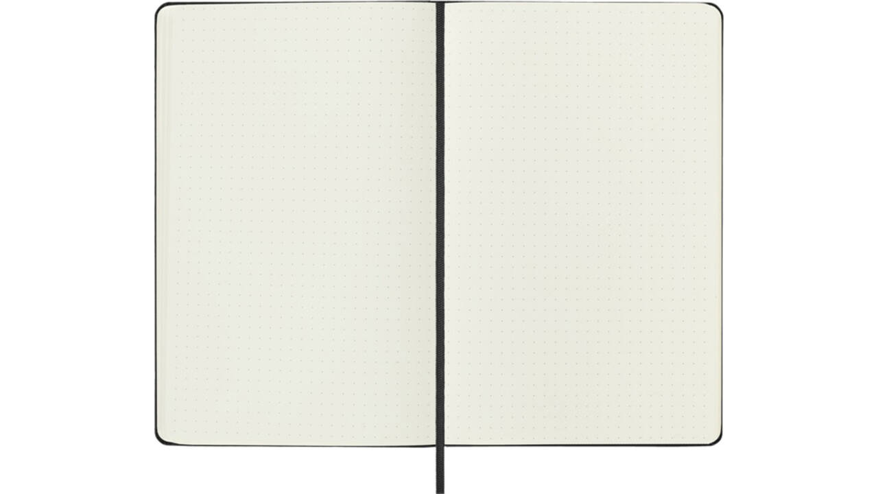 Notitieboek Moleskine large 130x210mm dots hard cover zwart