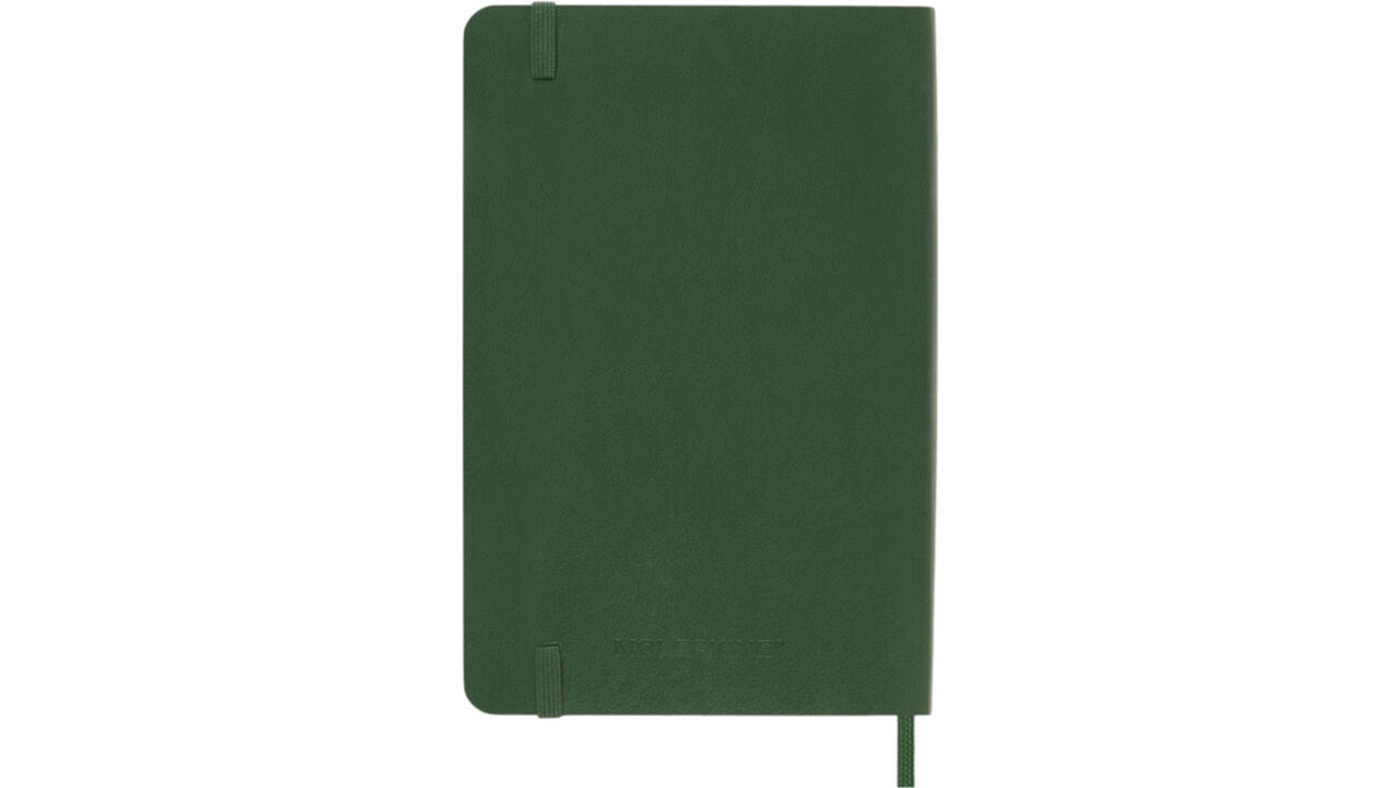 Notitieboek Moleskine pocket 90x140mm lijn soft cover myrtle green