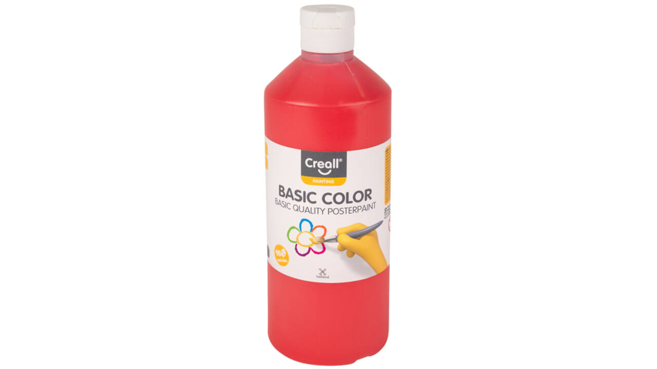 Plakkaatverf Creall Basic lichtrood 500ml