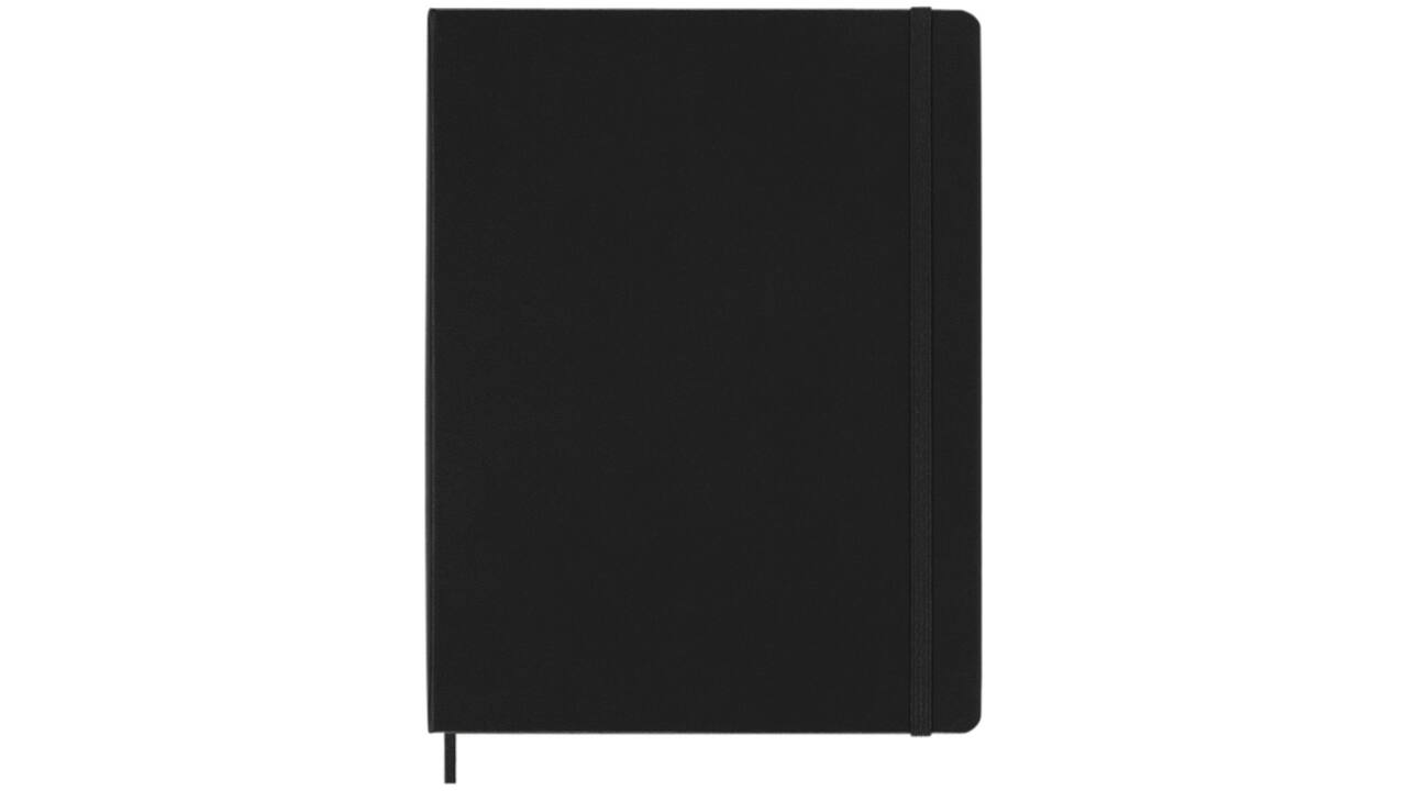 Notitieboek Moleskine XL 190x250mm lijn hard cover zwart