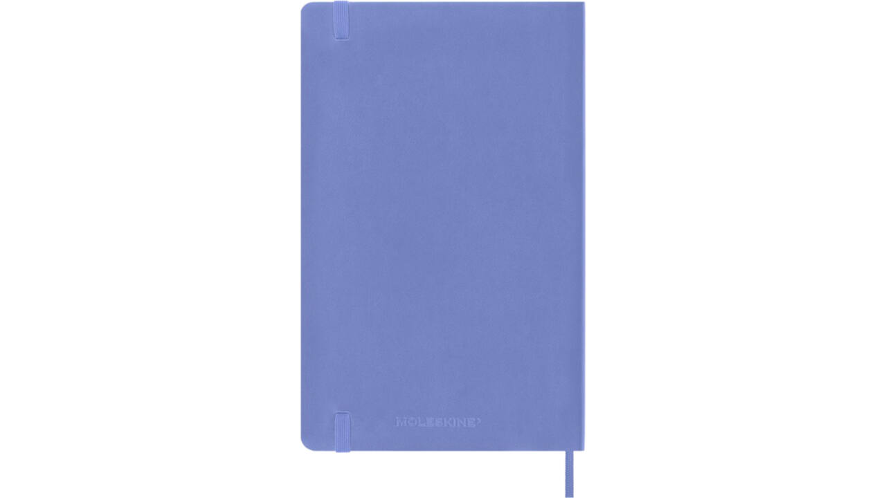 Notitieboek Moleskine large 130x210mm lijn soft cover hydrangea blue