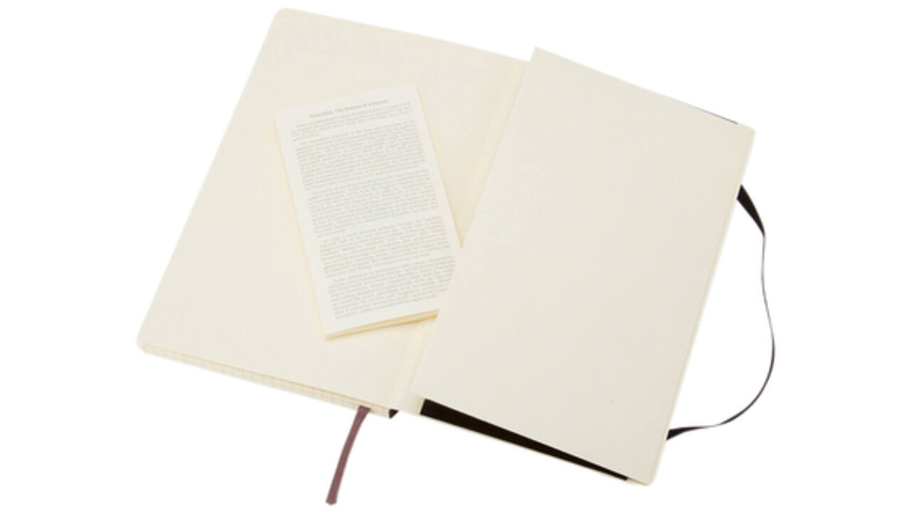 Notitieboek Moleskine pocket 90x140mm ruit 5x5mm soft cover zwart