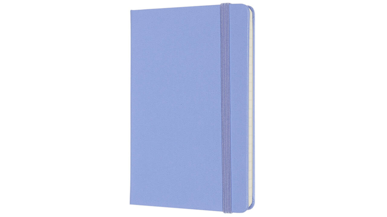 Notitieboek Moleskine pocket 90x140mm lijn hard cover hydrangea blue