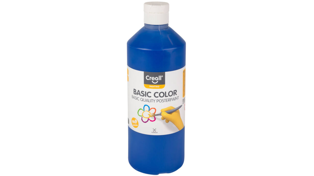 Plakkaatverf Creall basic donkerblauw 500ml