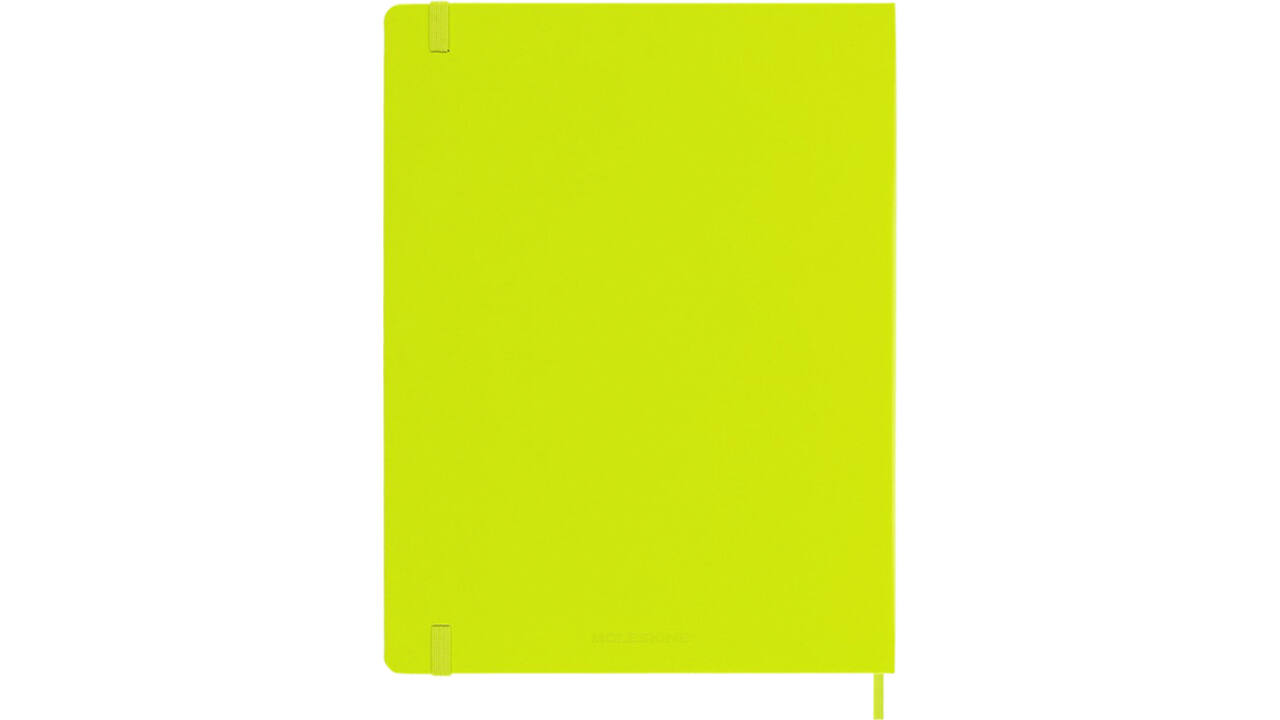 Notitieboek Moleskine XL 190x250mm blanco hard cover lemon green