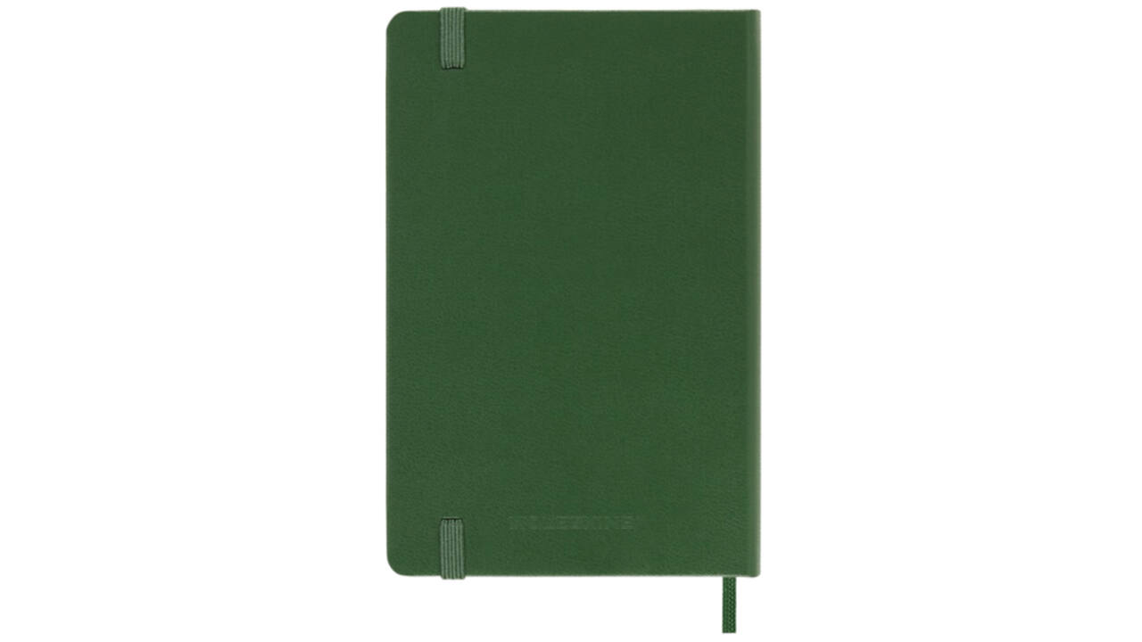 Notitieboek Moleskine pocket 90x140mm blanco hard cover myrtle green
