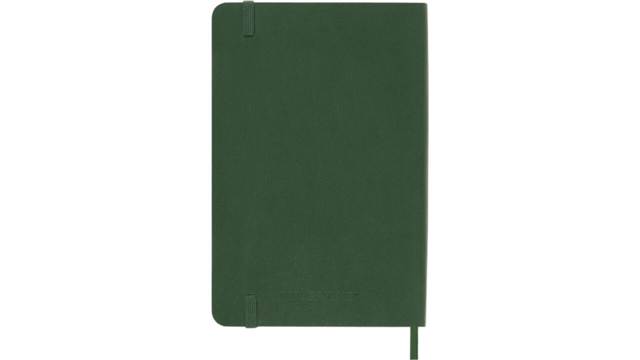 Notitieboek Moleskine pocket 90x140mm blanco soft cover myrtle green