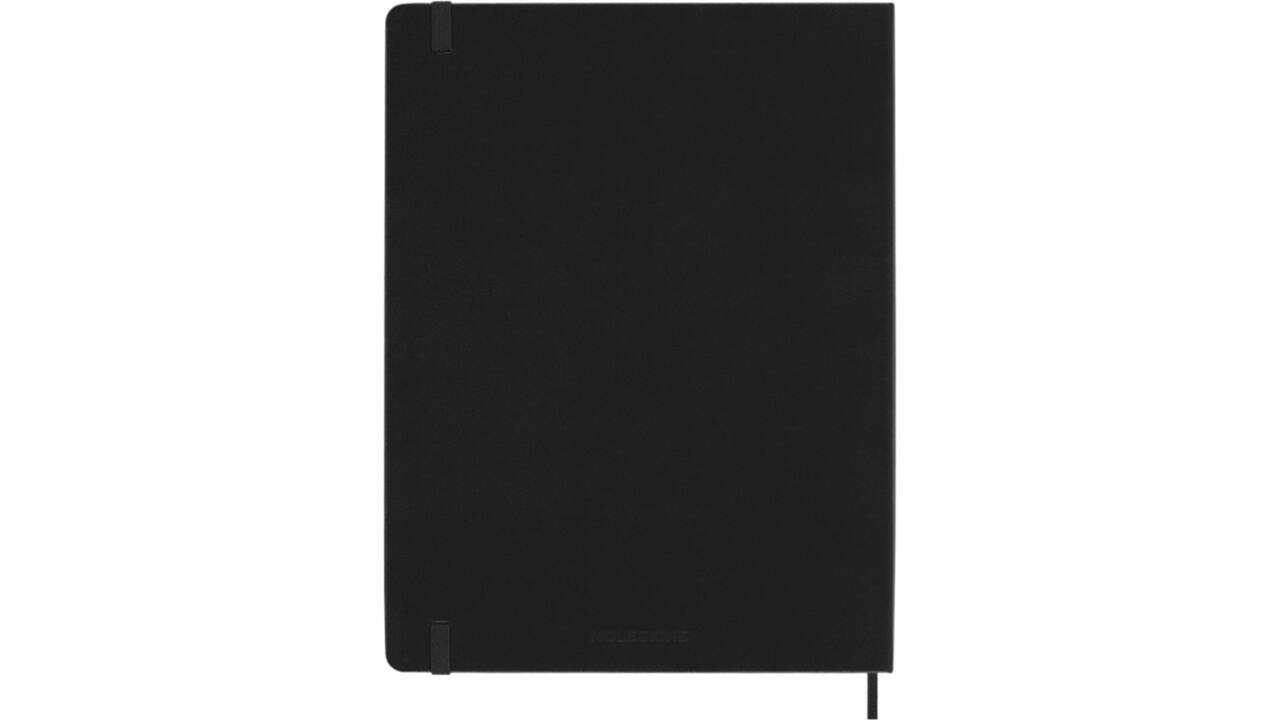 Notitieboek Moleskine XL 190x250mm blanco hard cover zwart