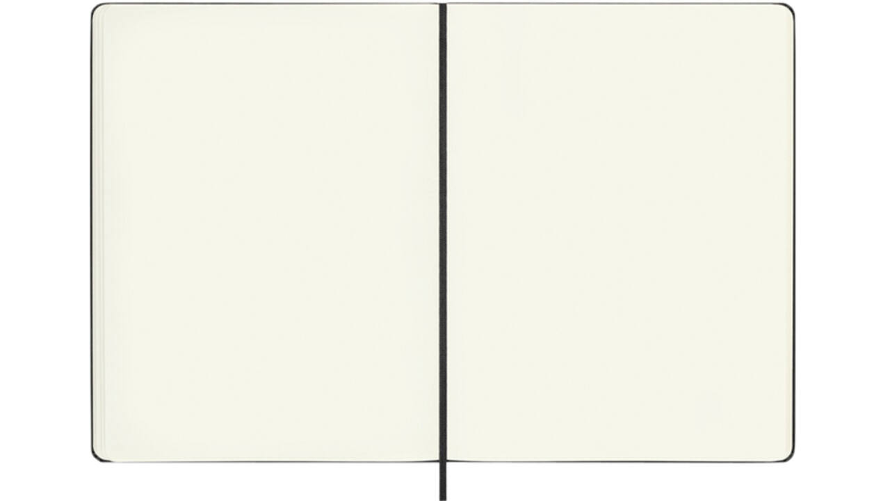 Notitieboek Moleskine XL 190x250mm blanco hard cover zwart