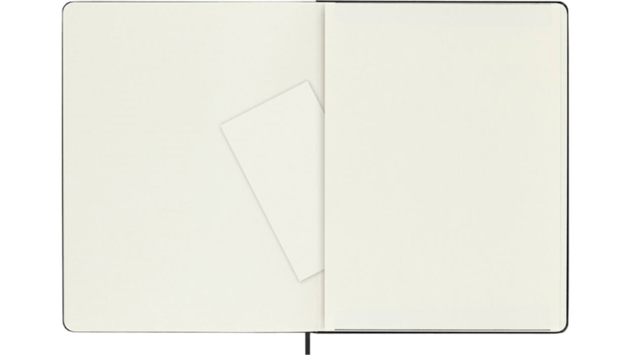 Notitieboek Moleskine XL 190x250mm blanco hard cover zwart