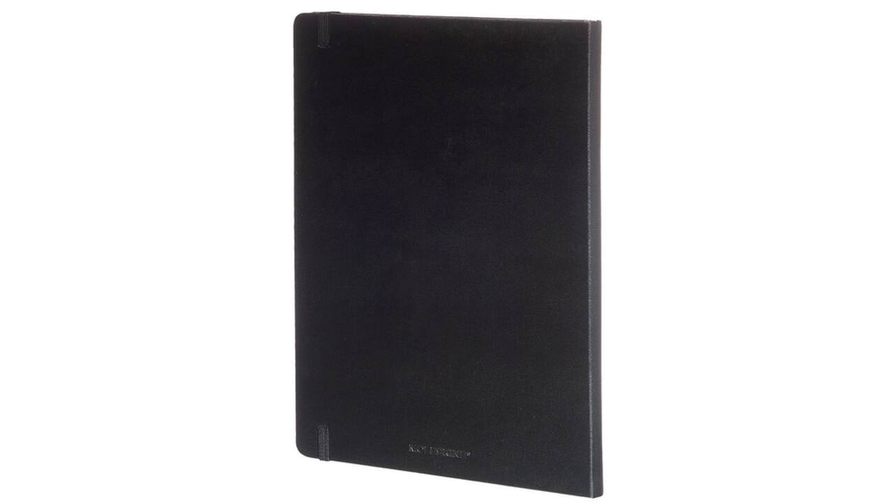 Notitieboek Moleskine XL 190x250mm blanco hard cover zwart