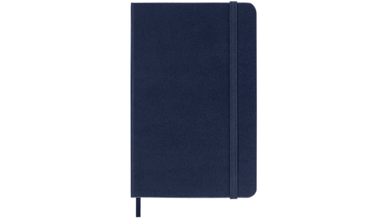 Notitieboek Moleskine pocket 90x140mm lijn hard cover sapphire blue