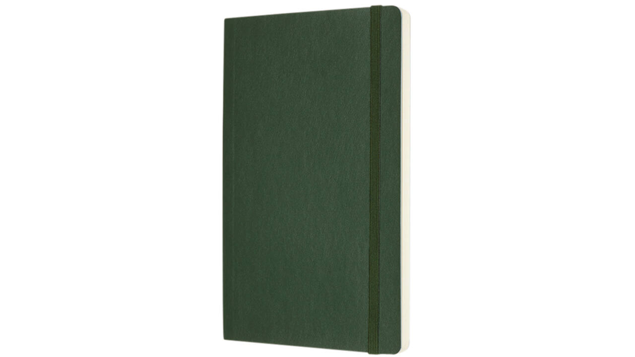 Notitieboek Moleskine large 130x210mm dots soft cover myrtle green