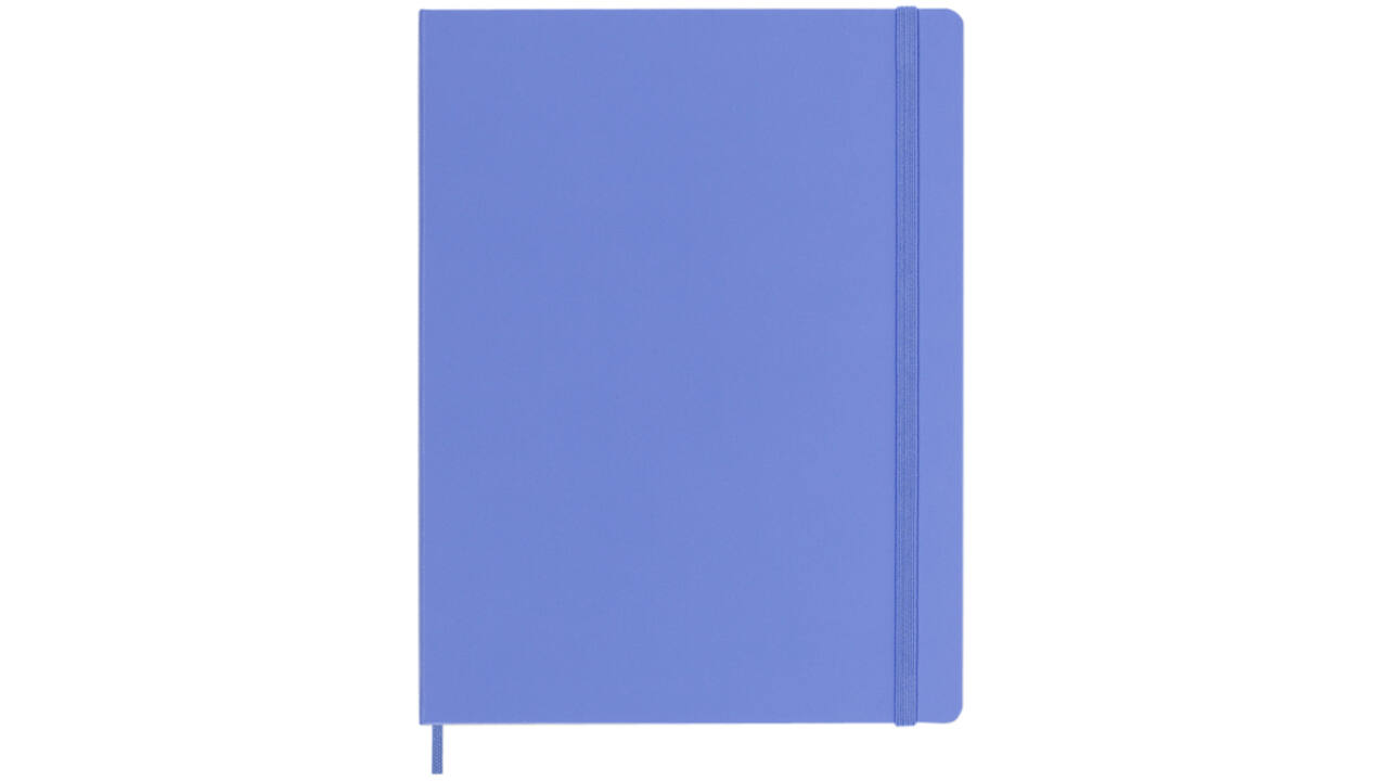 Notitieboek Moleskine XL 190x250mm blanco hard cover hydrangea blue
