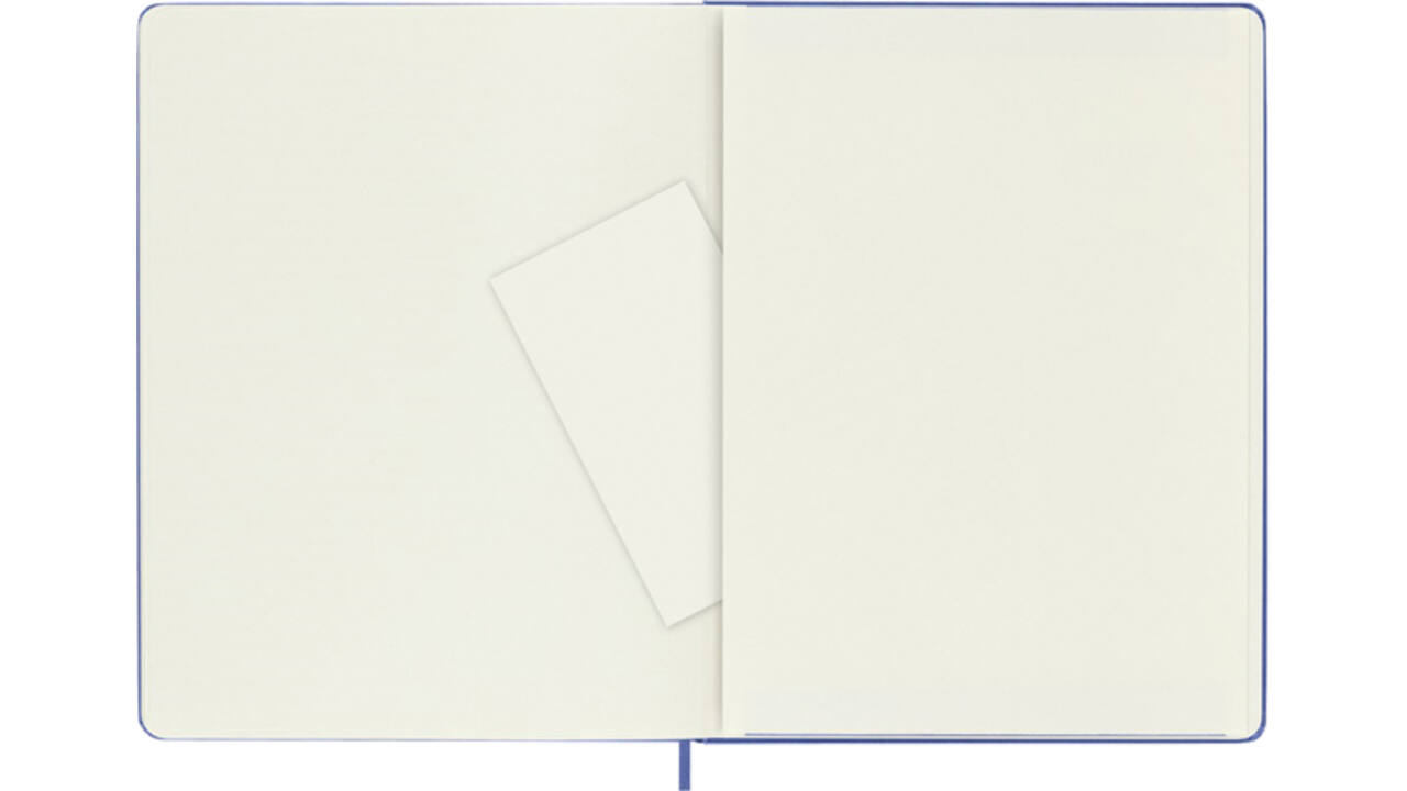 Notitieboek Moleskine XL 190x250mm blanco hard cover hydrangea blue