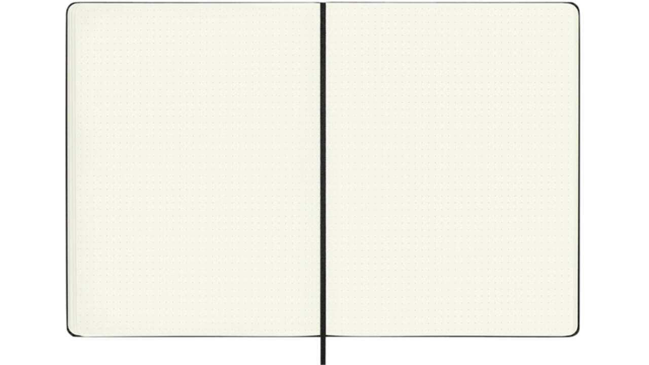 Notitieboek Moleskine XL 190x250mm dots hard cover zwart
