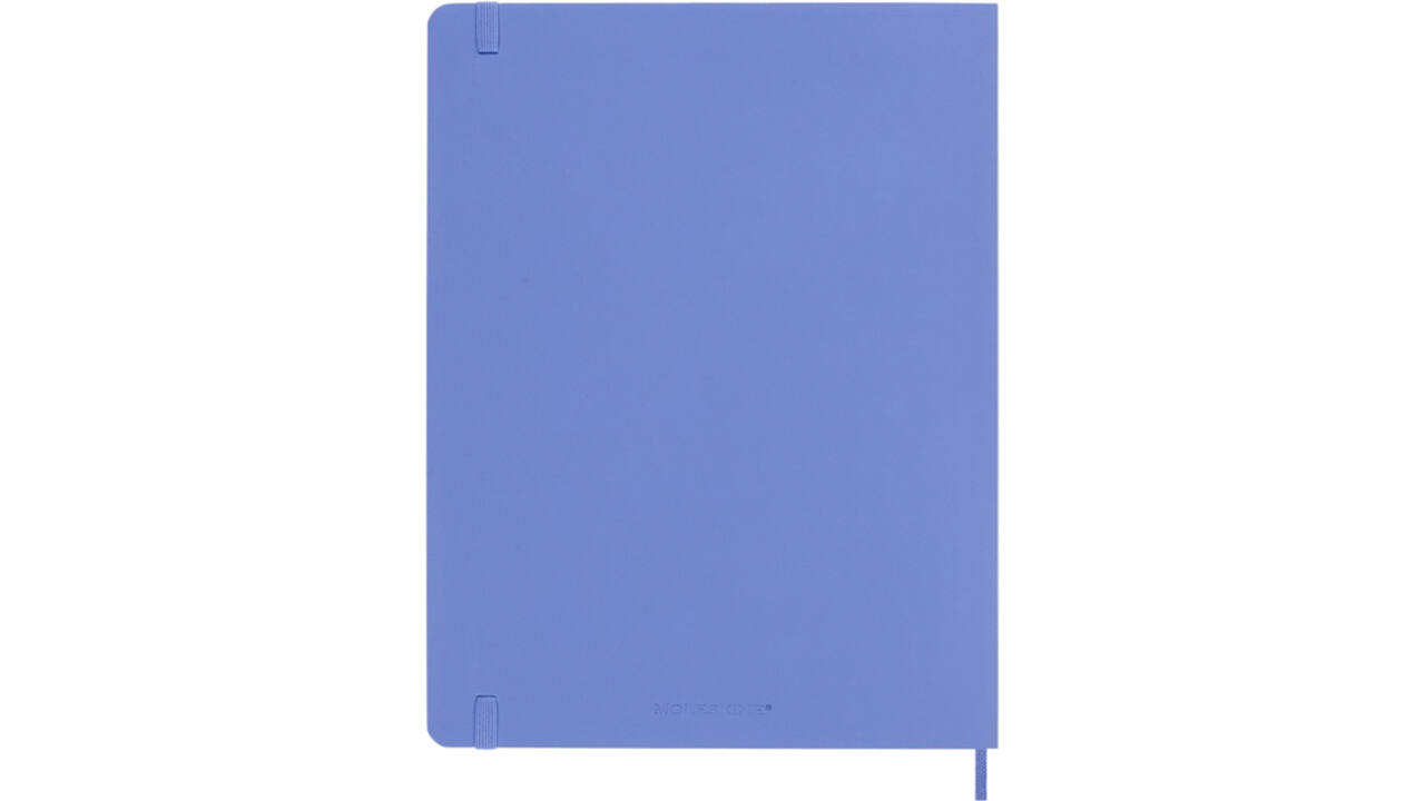 Notitieboek Moleskine XL 190x250mm lijn soft cover hydrangea blue