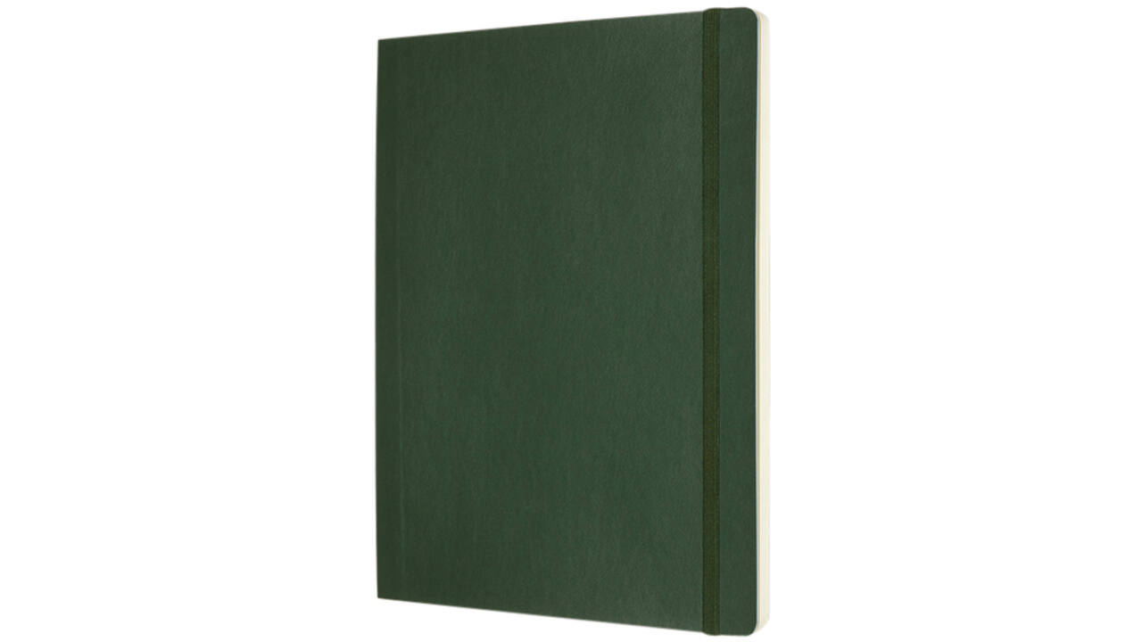 Notitieboek Moleskine XL 190x250mm blanco soft cover myrtle green
