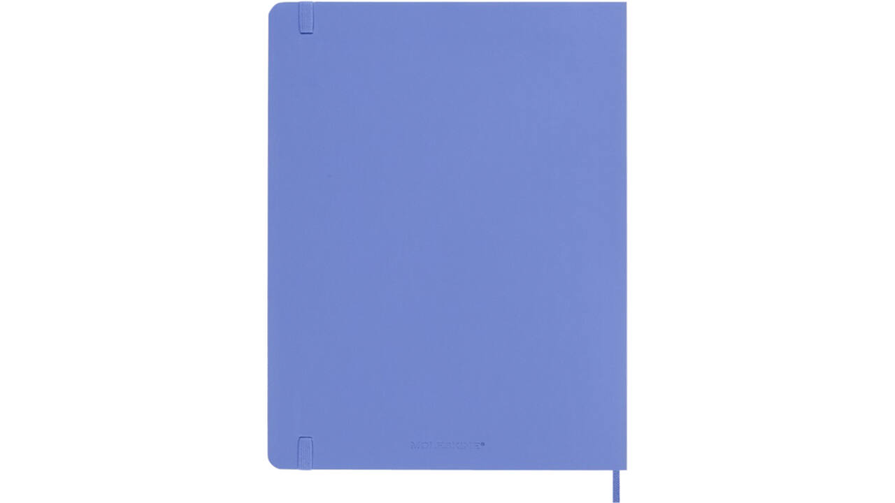 Notitieboek Moleskine XL 190x250mm blanco soft cover hydrangea blue