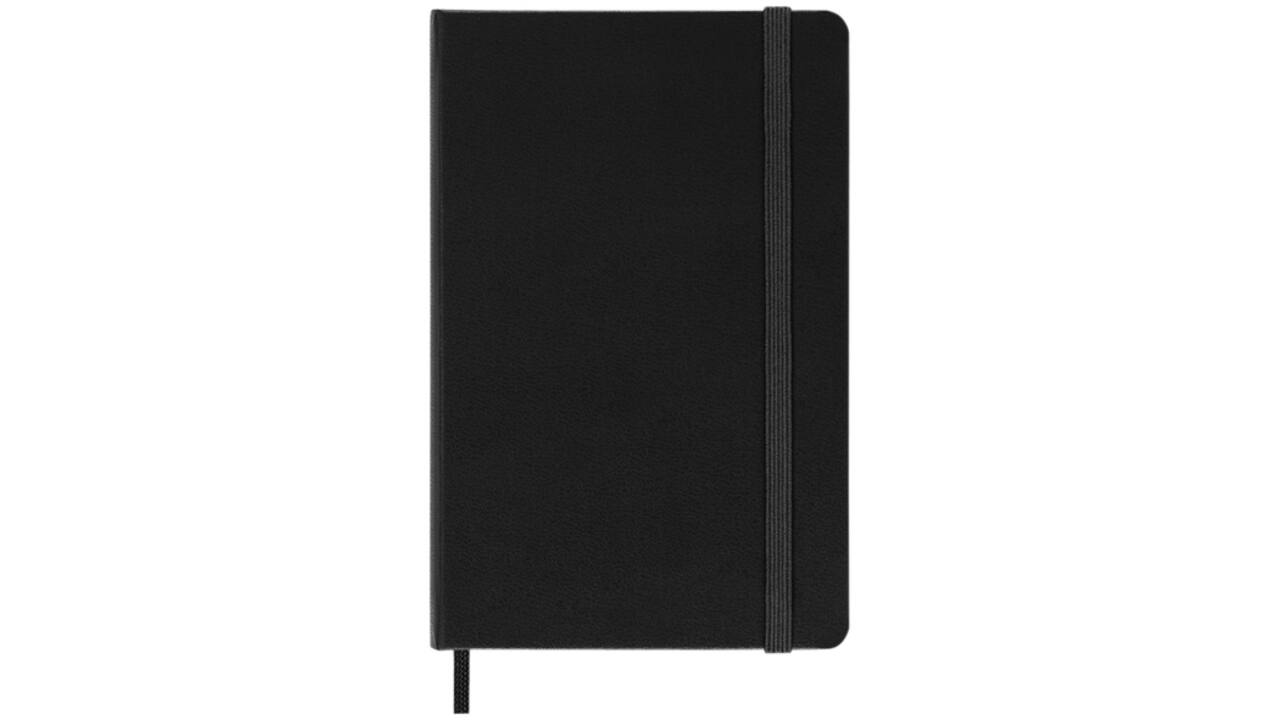 Notitieboek Moleskine pocket 90x140mm ruit 5x5mm hard cover zwart