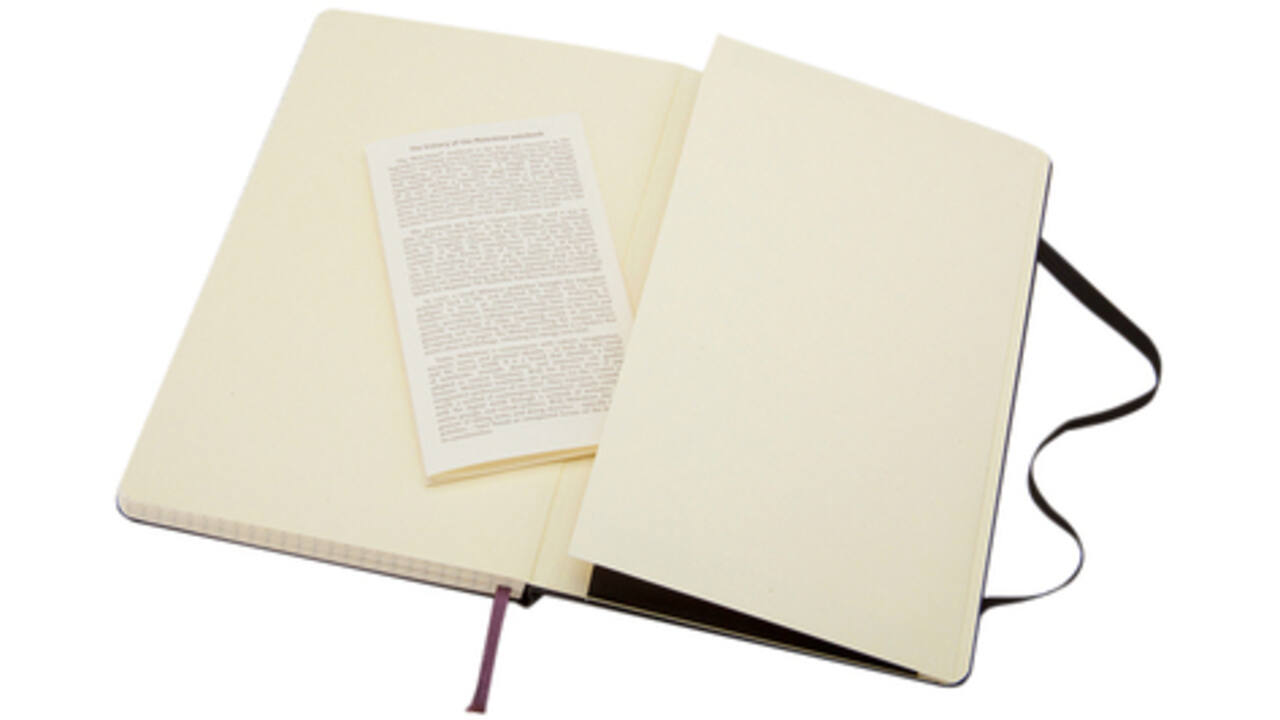 Notitieboek Moleskine pocket 90x140mm ruit 5x5mm hard cover zwart