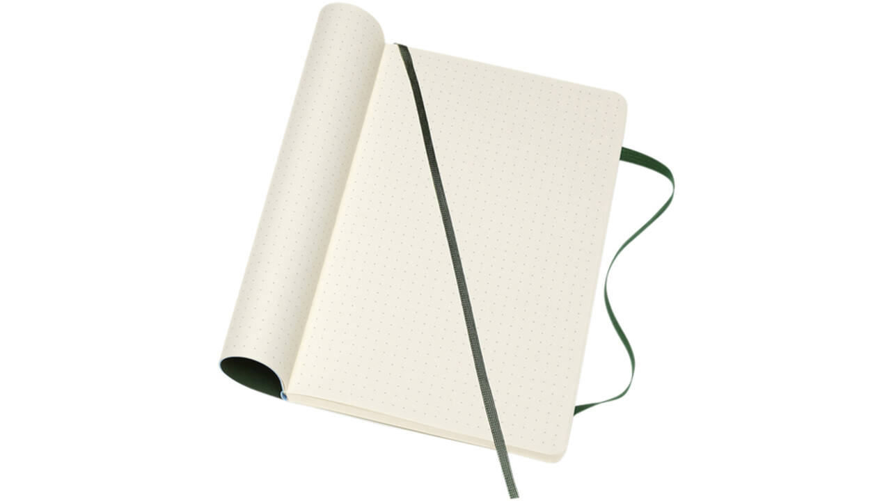 Notitieboek Moleskine large 130x210mm dots soft cover zwart
