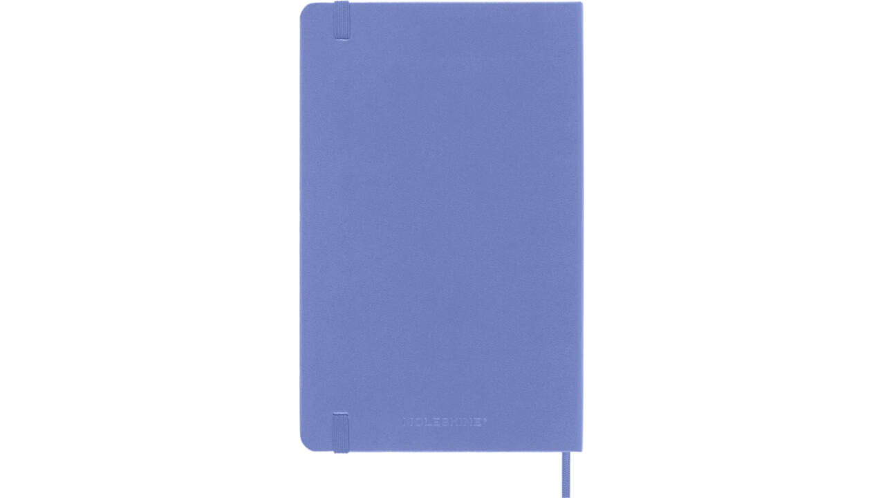 Notitieboek Moleskine large 130x210mm blanco hard cover hydrangea blue